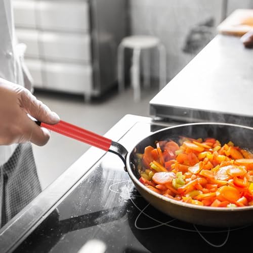 uxcell 3 Pcs Silicone Pan Handle Sleeve, Heat Resistant Potholder Pot Holders - Image 6