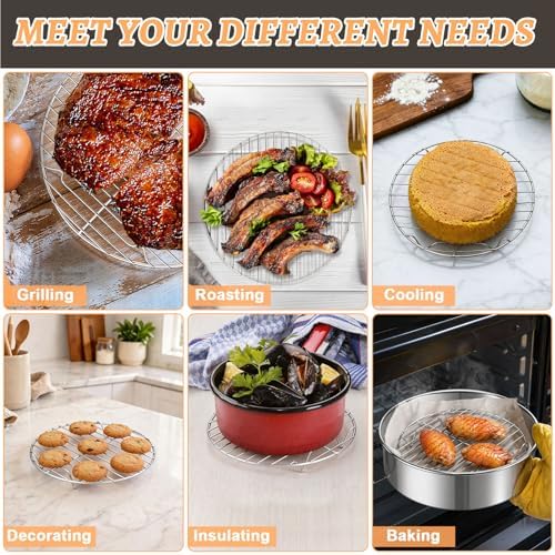P&P CHEF Round Cooking Rack, Cooling Rack - Image 5