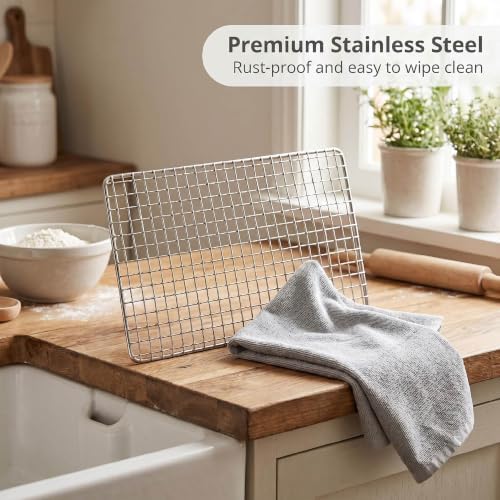 24 PCS 12 "x 8" Disposable Grill Rack Grids, BBQ Roasting Rack - Image 5