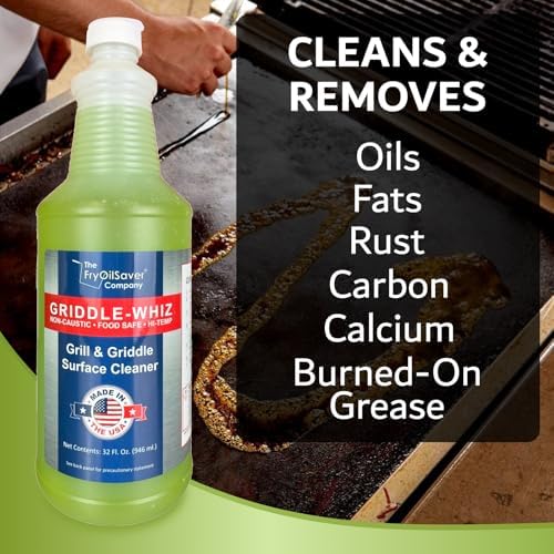 4-Pack Flat Top Griddle Cleaning Kit, 128oz Liquid, Grill Scraper - Image 2