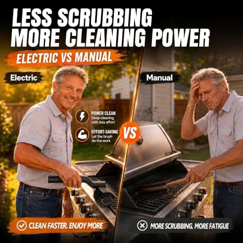 Electric Grill Brush | 24kg Max Torque, 200 Minutes Runtime, 3-Speed Angle - Image 5