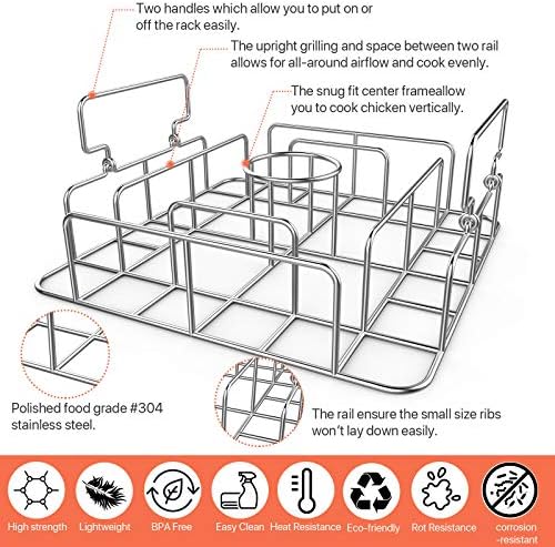 Beercan Chicken Roaster & Rib Rack - Image 3