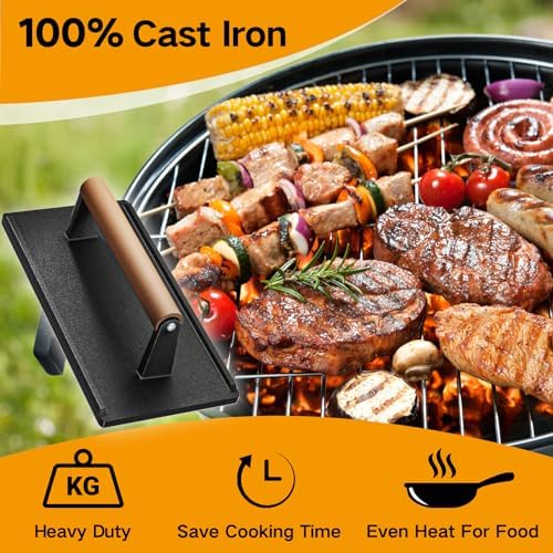 Yoehka Cast Iron Grill Press - Image 3