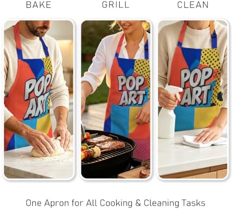 Polyester Cotton Apron with 2 Pockets, Adjustable - Image 5