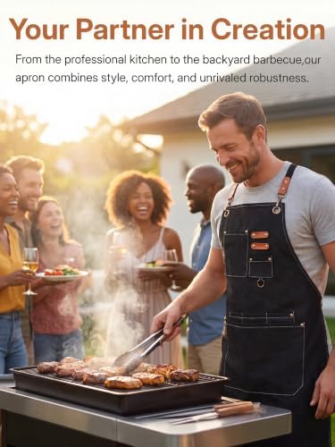 KITCHIEF Chef Aprons for Women Men - Image 6