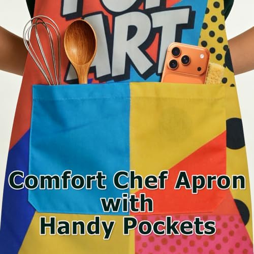Polyester Cotton Apron with 2 Pockets, Adjustable - Image 2