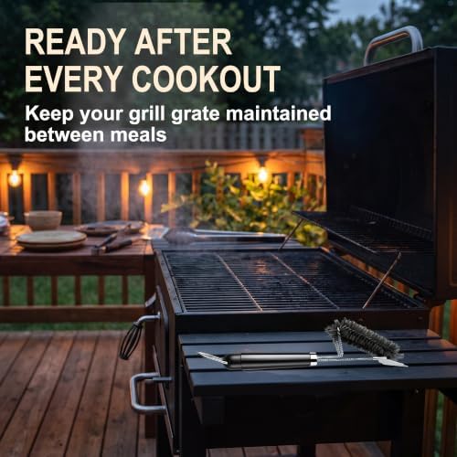 12 Inch Stainless Steel BBQ Grill Cleaning Brush - Image 4