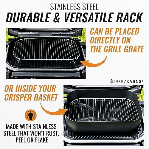 Stainless Steel Rack for Ninja Woodfire Outdoor Grill Pro XL, Pro Connect XL - Image 3