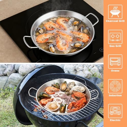 Stainless Steel Paella Pan - Image 6