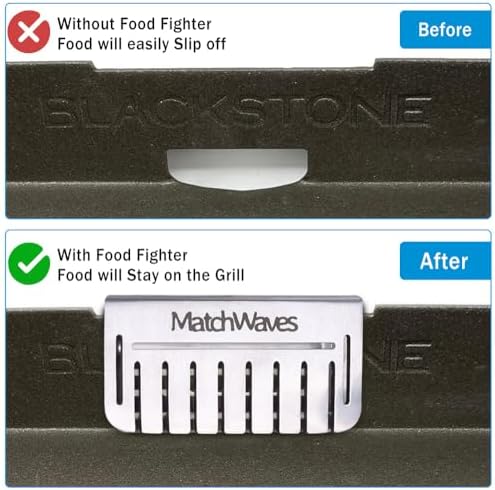 Grease Gate Blocker for Blackstone Griddle, Mesh Screen for Blocking Food from - Image 6