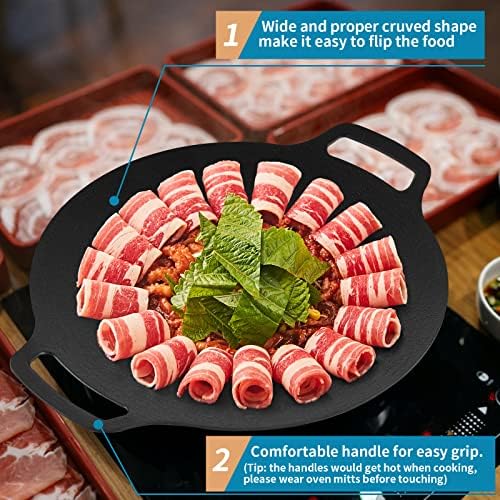 Korean Grill Pan with Nonstick 6-Layer Coating, Compatible - Image 5