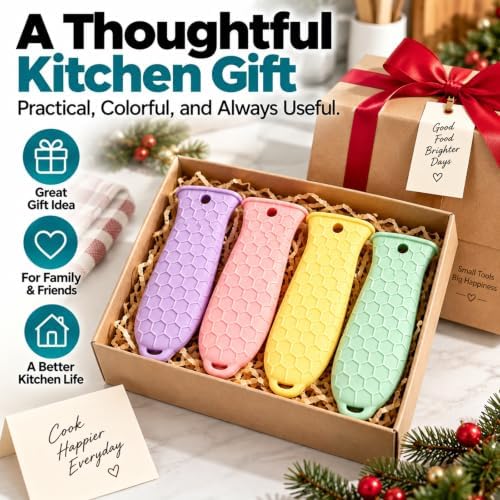 4 Pcs Cast Iron Handle Cover, Silicone Hot Handle Holder - Image 6