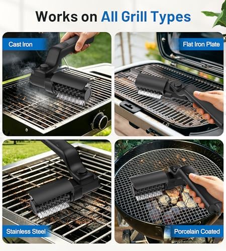 Electric Grill Brush for Outdoor, High Torque Grill Cleaner, Cordless BBQ Grill - Image 3