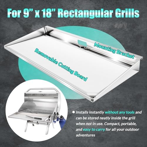 A10-902 Rectangular Grill Serving Shelf - Image 6