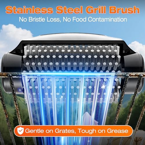 Misshappy Electric BBQ Grill Brush - 4000mAh Cordless BBQ Grill Cleaner 2 Speed - Image 4