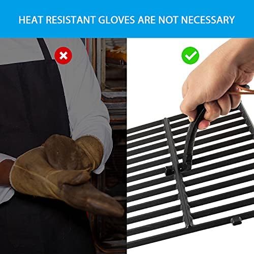 Grill Grate Lifter Cast Iron Universal Cooking Grid Lifter - Image 4