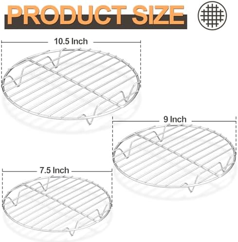 P&P CHEF Round Cooking Rack, Cooling Rack - Image 2