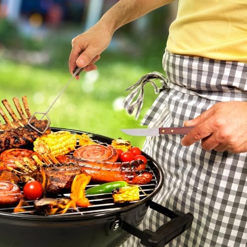 BBQ Grill Utensils Set with Stainless Steel Tools, Apron and Storage Bag - Image 6