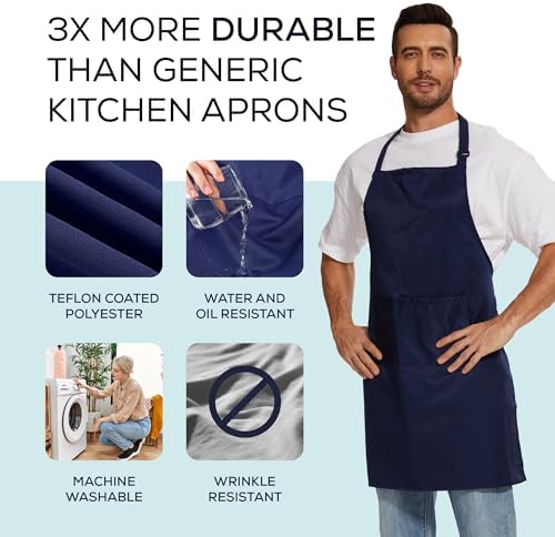 Will Well Kitchen 2 Pack Bib Apron - Image 2