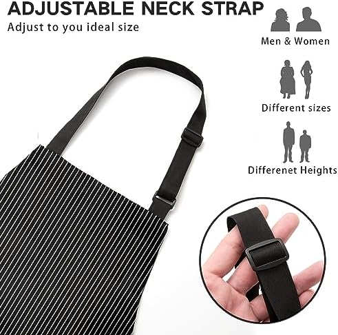 BeLuyi 2 Pack Adjustable Bib Apron - Image 2