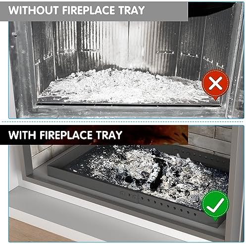 Air Jade Expandable Fireplace Tray, Galvanized Steel Fireplace Ash Pan - Image 6