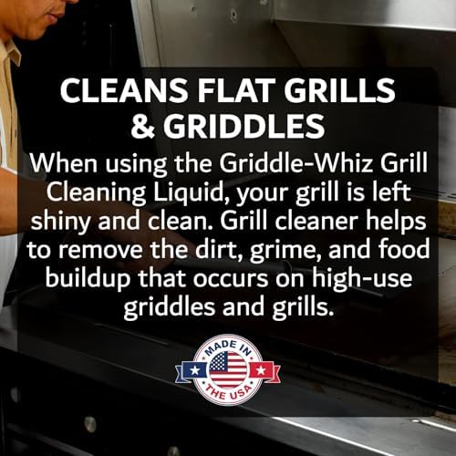 4-Pack Flat Top Griddle Cleaning Kit, 128oz Liquid, Grill Scraper - Image 4