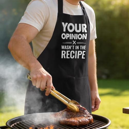 SteadStyle Funny Black Cooking Aprons - Image 6