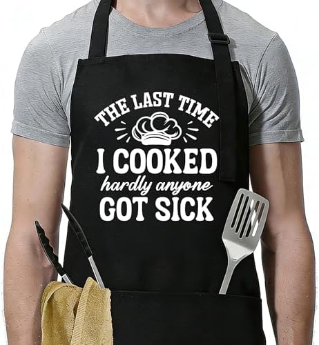 Funny Apron for Men Women, Humorous Kitchen Apron- Grilling Cooking BBQ by teloivrevlis