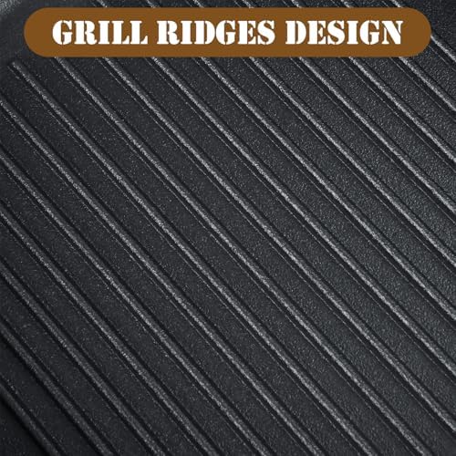 Cast Iron Grill Pan, 11 Inch Griddle Pan - Image 3