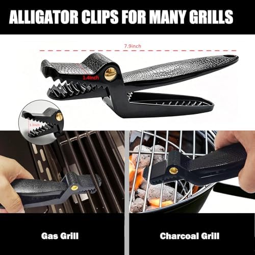 Grill Grate Lifter for Charcoal Grills, Gas Grills, Grilling Gifts for Men - Image 5