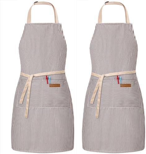 BeLuyi 2 Pack Adjustable Bib Apron by BELUYI