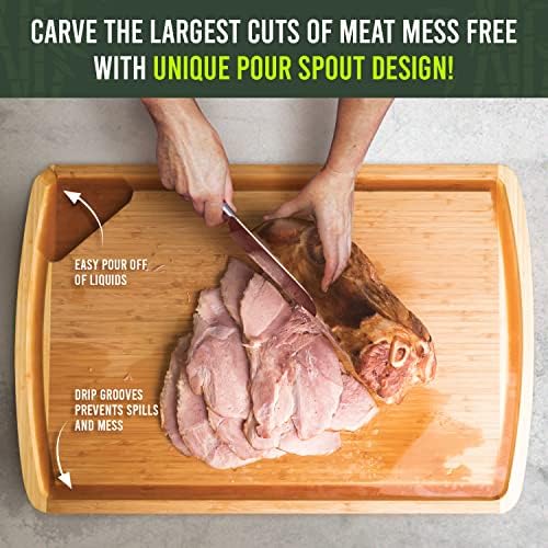 GIGANTIC 36 x 24 Inch Extra Large Bamboo Cutting Board - Image 4