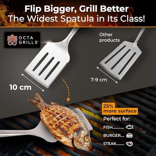 3-Piece BBQ Utensil Set – Premium Stainless Steel Grill Tools - Image 2
