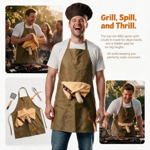 Funny Prank Apron for Men with Hidden Surprise - Image 2