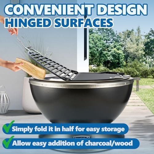 2-in-1 Cast Iron Griddle & Grate - Image 6