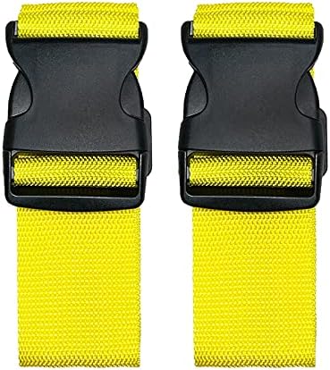 2 Pack Suitcase Belts, Adjustable Luggage Straps, Bright Colors Travel Packing - Image 2