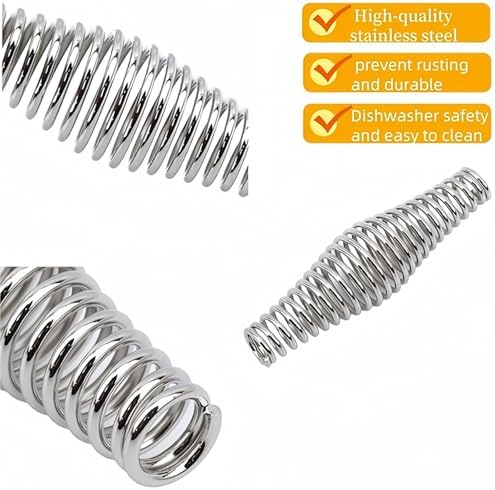 5Pcs Stainless Steel BBQ Spring Handle, 4.33 Inch Long Heavy Duty BBQ Handles - Image 3