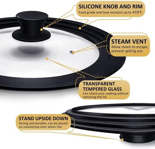 Ydeapi Universal Lids for Pots, Pans & Skillets - Image 4