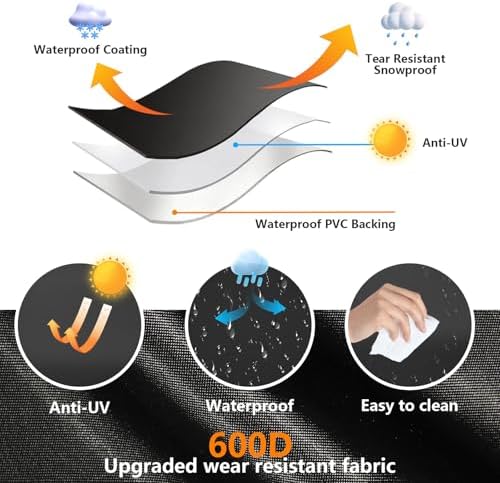 Grill Cover for Ninja FlexFlame 5-in-1 Cooking System 3 Burner Grill and Smoker - Image 7