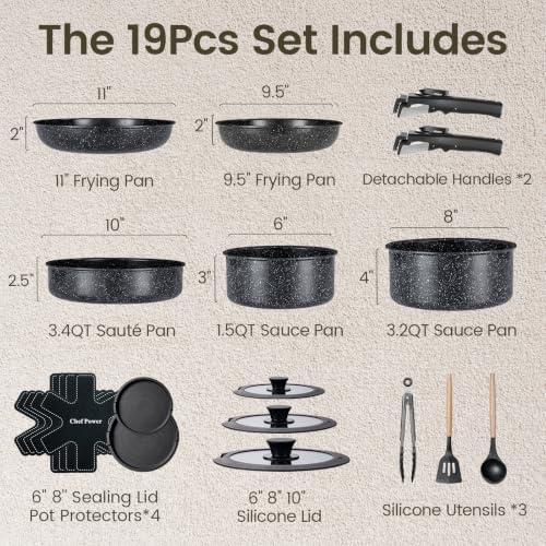 Chef Power Ceramic Cookware Set - Image 2