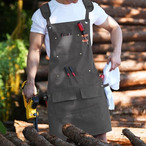 Tosewever Work Aprons for Men - Image 4