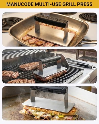 Smash Burger Press, Dishwasher Safe, 8 x 4.25 in, 2.5 lb - Image 6