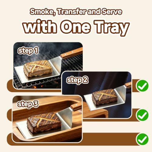 Cream Cheese Smoker Tray, Stainless Steel Smoked Cream Cheese Spatula - Image 5