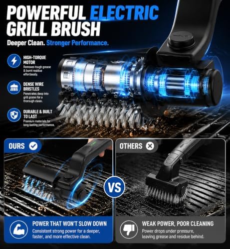 Electric Grill Brush, Upgraded Grill Brush Bristle Free - Image 5