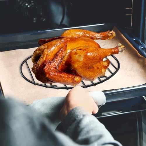 Oval Roasting Rack with Integrated Feet, Non-Stick Coating, Baking Rack Easy to - Image 5