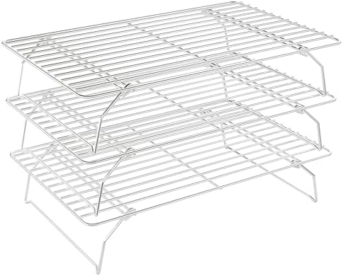 3 Tier Stackable Cooling Rack for Batch Cooling, 15.8"x 10" by QukakaHomeCare