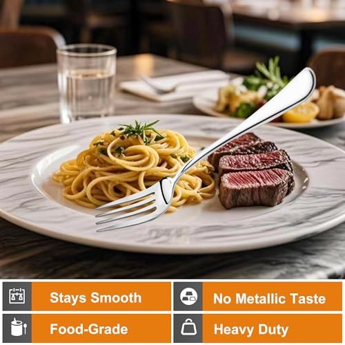 NICE KITCHEN 16 Pieces Salad Forks Set, 6.7" Small Fork - Image 3