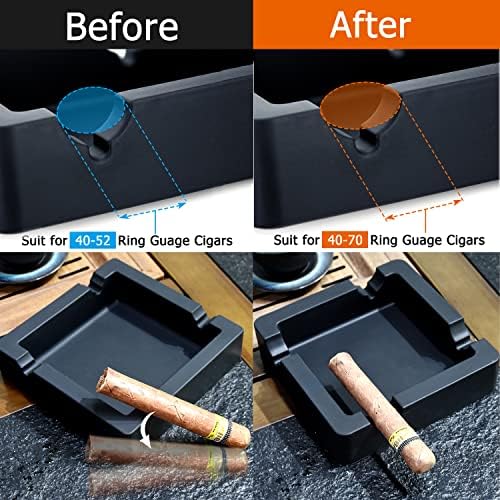 Cigar Ashtray Big Ashtrays for Cigarettes Patio Outdoors Large Dual-use Rest - Image 6