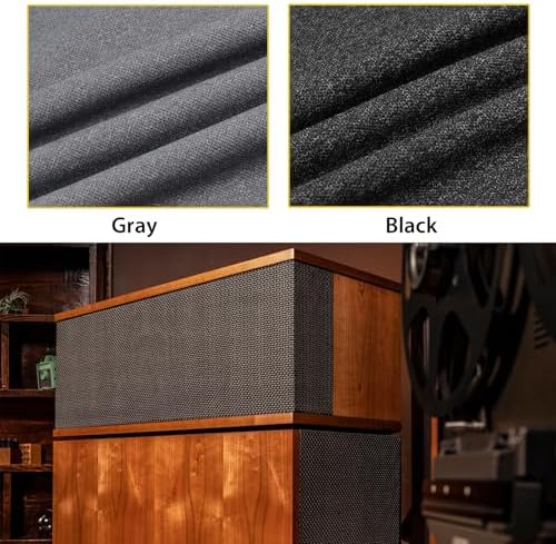96"x54" Speaker Grill Cloth, Water Resistant Mesh Fabric Black - Image 5