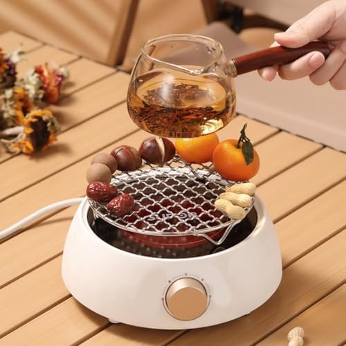 8 Inch Round Cooking Rack with 3 Legs, Stainless Steel Stackable Barbecue Wire - Image 6